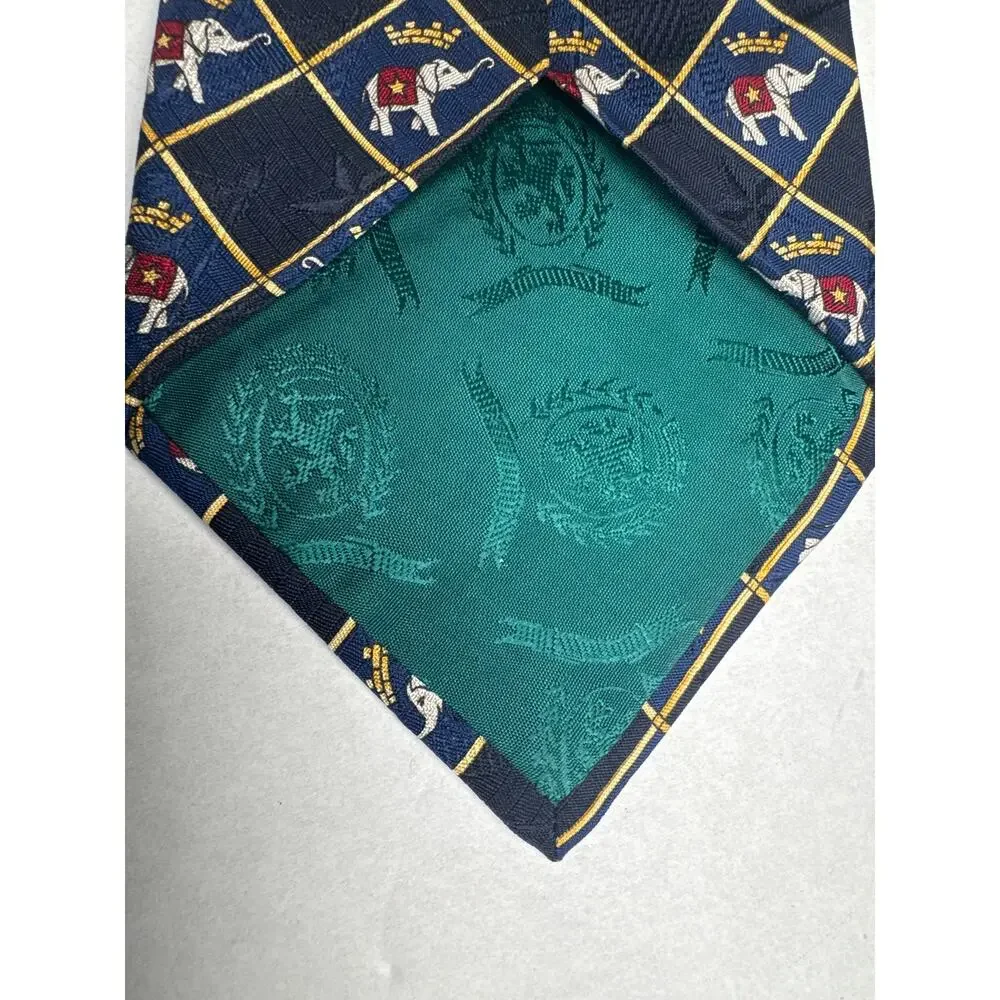 Tommy Hilfiger Mens Elephant Tie dark blue Necktie